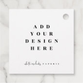 2x2" Quadratmarkezeichen drucken Geschenkanhänger (Rückseite)