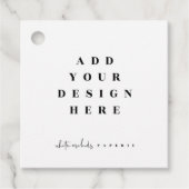 2x2" Quadratmarkezeichen drucken Geschenkanhänger (Vorderseite)