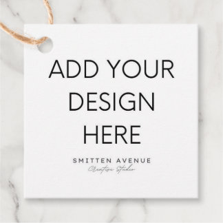 2x2" Square Tag-Druck Geschenkanhänger