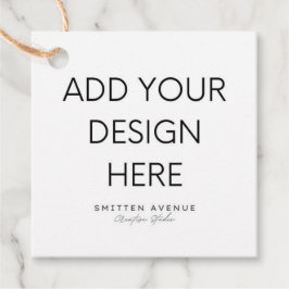 2x2" Square Tag-Druck Geschenkanhänger