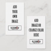 2x3,5" Vertikales flaches Lebensmittel/Platzkarte Platzkarte (Vorne/Hinten)