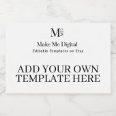 2x3inch Machen Sie Ihr eigenes Mini-Champagner-Lab Schaumweinetikett (Einzelnes Label)