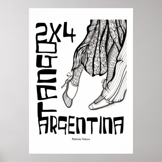 2x4 Tango Argentinien Poster (Vorne)