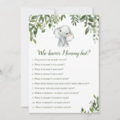 2x Games Elephant Baby Shooter 12x18" Größe Einladung (Vorderseite)