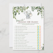 2x Games Elephant Baby Shooter 12x18" Größe Einladung (Vorderseite)