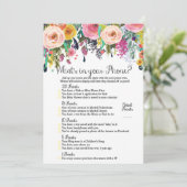 2x Games Flower Garden Babydusche 12x18" Größe Einladung (Stehend Vorderseite)