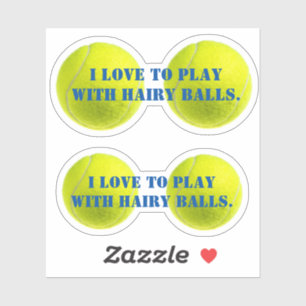 2x individuell einstellbarer Tennis Ballsy Banter Aufkleber