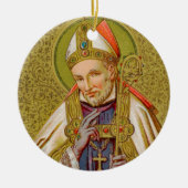 2x St. Alphonsus Liguori (SNV 02) (Runde) Keramik Ornament (Vorne)