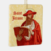 2x St. Jerome als Kardinal mit Buch (P 004) Keramikornament (Rechts)
