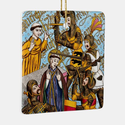 2x St. Thomas Beckets Martyrium (M 031) Keramikornament (Rechts)