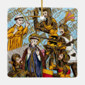 2x St. Thomas Beckets Martyrium (M 031) Keramikornament (Rückseite)