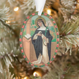 2xFramed Portrait von St. Rose von Lima (Detail;K  Ornament