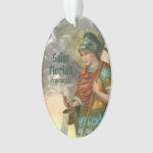 2xSt. Florian mit Eimer (Rauch; M 019) Acryl Ornament (Vorderseite)