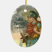 2xSt. Florian mit Eimer (Rauch; M 019) Keramik Ornament (Vorne)