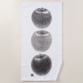 3個のりんご　縦 STRANDTUCH (Vorderseite)