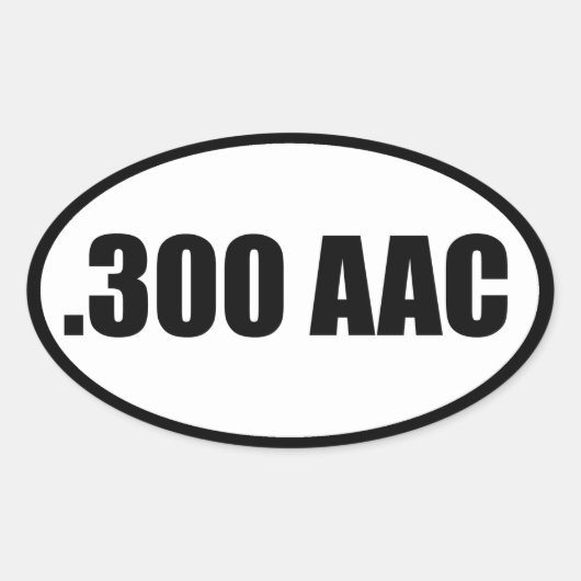 300 AAC OVALER AUFKLEBER (Vorderseite)