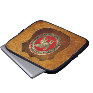 [300] Assyrian Winged Lion - Gold Lamassu Laptopschutzhülle