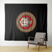 [300] Beschluss Maltas - SMOM-Wappen Wandteppich (Beispiel (Horizontal))