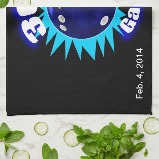 300 Blues Küchentuch (Gefaltet)