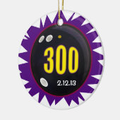 300 Bowling mit Datum, Keramikornament (Links)