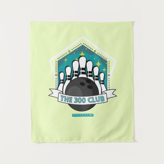 300 Club Bowling Wandteppich (Vorderseite)