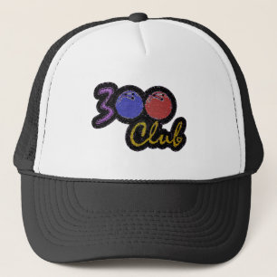 300 CLUB PERFEKTES SPIEL IM BOWLING TRUCKERKAPPE