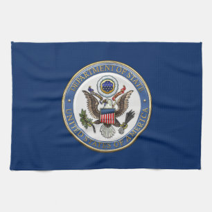 [300] Emblem des U.S. Department of Staat (DoS) [3 Geschirrtuch
