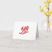 300 Emoji | Bowling Perfect Game Score Karte (Gelbe Blume)