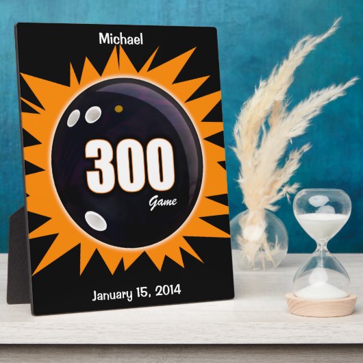300 Game Orange & Black Fotoplatte (Seite)