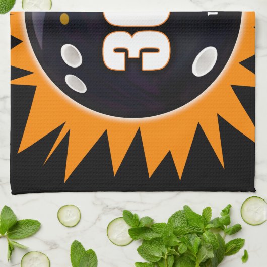 300 Game Orange & Black Handtuch (Gefaltet)