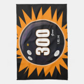 300 Game Orange & Black Handtuch (Vertikal)