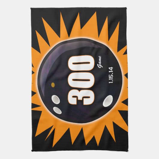 300 Game Orange & Black Handtuch (Vertikal)
