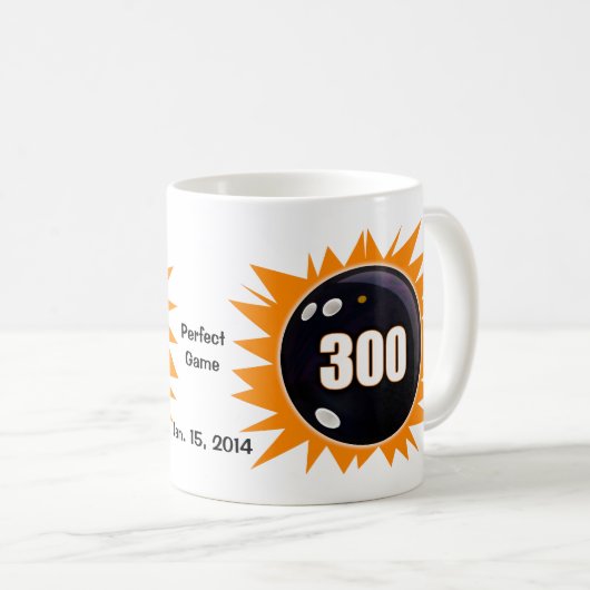 300 Game Orange & Black Kaffeetasse (VorderseiteRechts)
