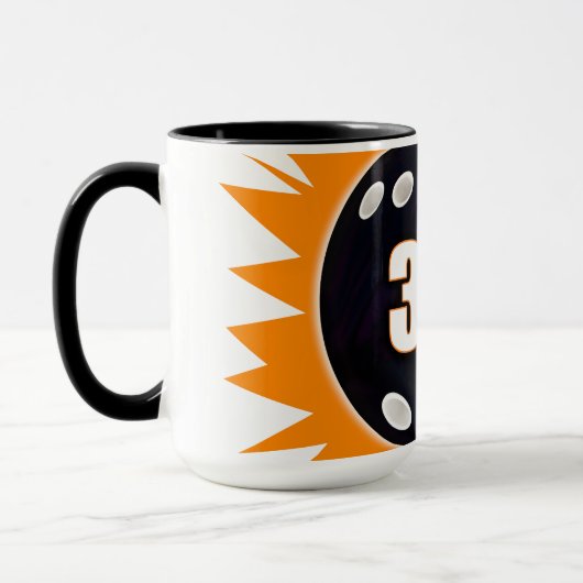 300 Game Orange & Black, mit Datum gekocht, Tasse (Links)
