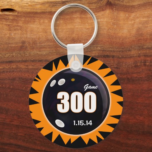 300 Game Orange & Black Schlüsselanhänger (Vorderseite)