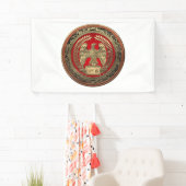 [300] Goldrömischer Kaiseradler Banner (Insitu)