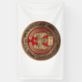 [300] Goldrömischer Kaiseradler Banner (Vertikal)