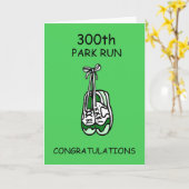300. Park Run Gratulation Karte (Gelbe Blume)