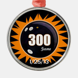 300 Perfect Game Orange & Black Ornament Aus Metall