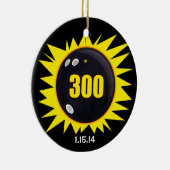 300 Perfect Game Yellow Keramik Ornament (Rechts)