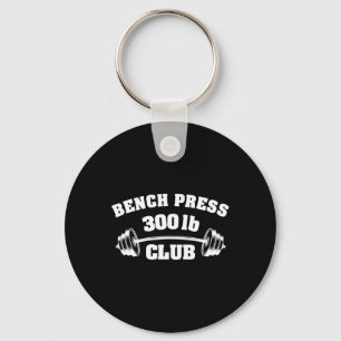 300 Pfund Bankdrücken Club Fitnessstudio Gewichthe Schlüsselanhänger