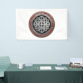 [300] Sacred Celtic Silver Knot Cross Banner (Messeveranstaltung)