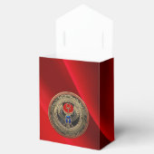 [300] Sacred Gold Egyptian Winged Scarab mit Ankh Geschenkschachtel (Geöffnet)