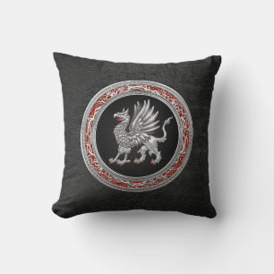 [300] Sacred Silver Griffin Kissen