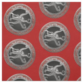 [300] Sacred Silver Octopus in Defensive Posture Stoff (Muster)