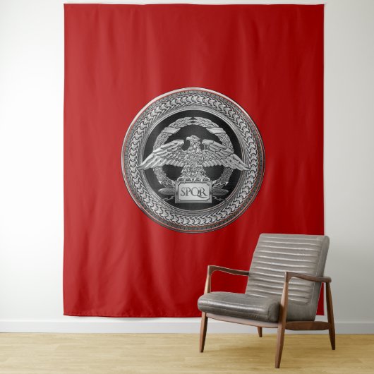 [300] Silberrömischer Kaiseradler über Medallion Wandteppich (Beispiel)