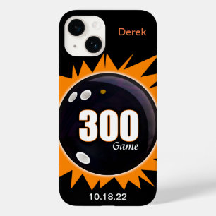 300 Spiel Orange & Schwarz mit Namen und Datum Cas Case-Mate iPhone 14 Hülle