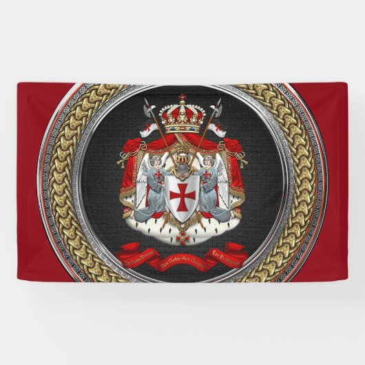 [300] Tempelwappen der Ritter Banner (Horizontal)