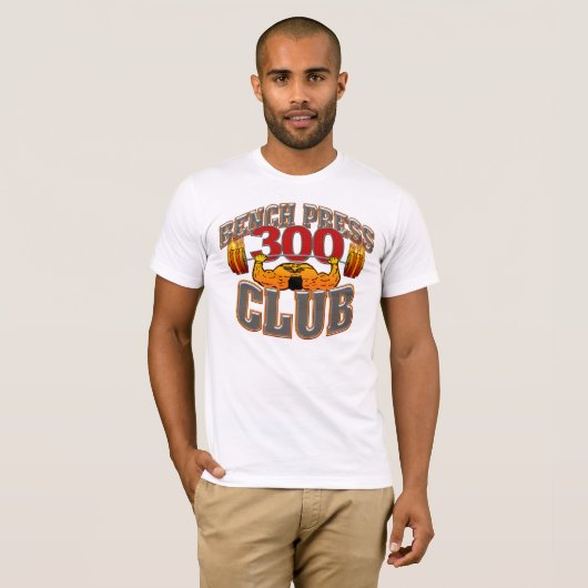 300 Verein-Bank-Presse-angepasstes T-Shirt (Vorne ganz)
