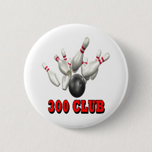 300 Verein-Bowling Button
